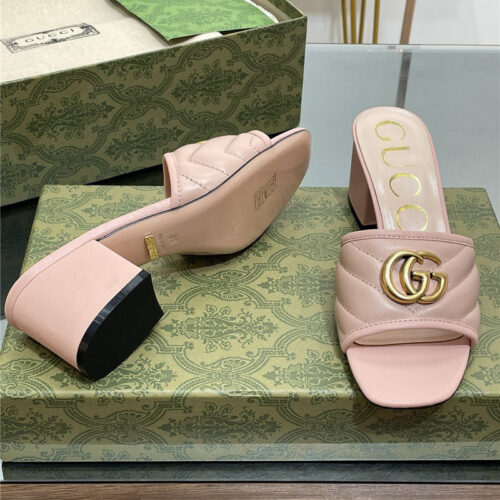 High Quality Luxury Gucci GG Buckle Sandals Slippers – Style 28787 product detail