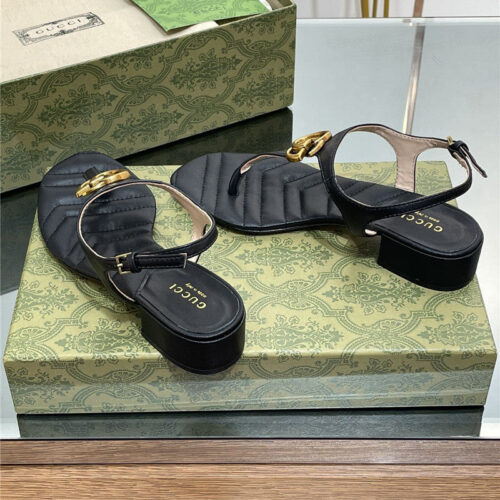 High Quality Luxury Gucci Classic GG Buckle Sandals – Style 67987 product detail