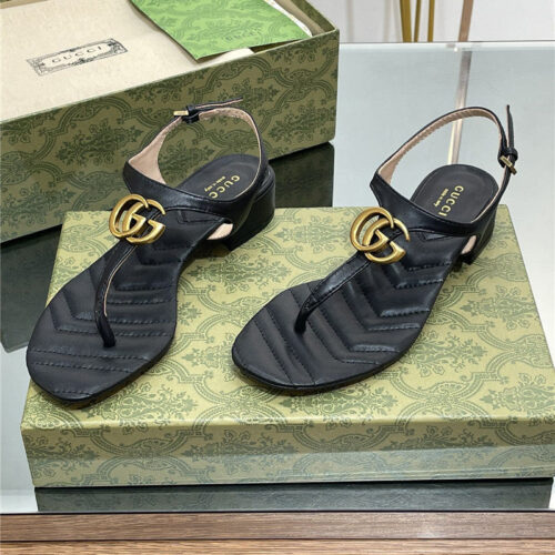 High Quality Luxury Gucci Classic GG Buckle Sandals – Style 67987