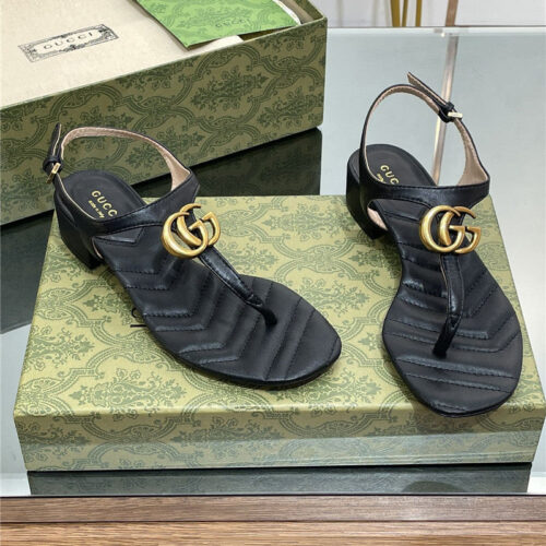High Quality Luxury Gucci Classic GG Buckle Sandals – Style 67987 alternate view