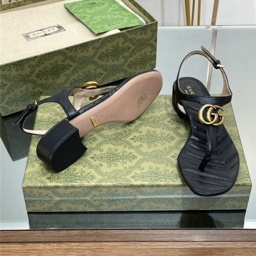 High Quality Luxury Gucci Classic GG Buckle Sandals – Style 67987 product detail