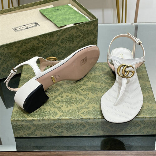 High Quality Luxury Gucci Classic GG Buckle Sandals product detail