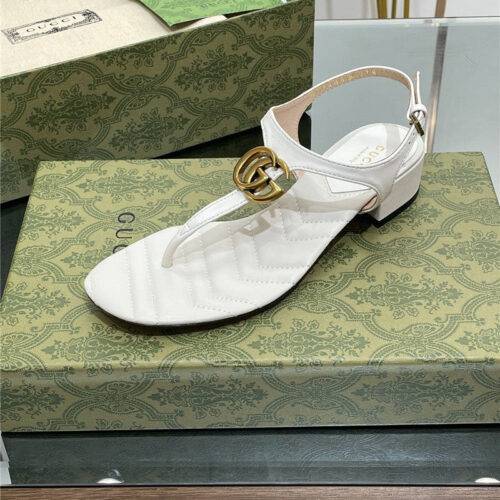 High Quality Luxury Gucci Classic GG Buckle Sandals product detail