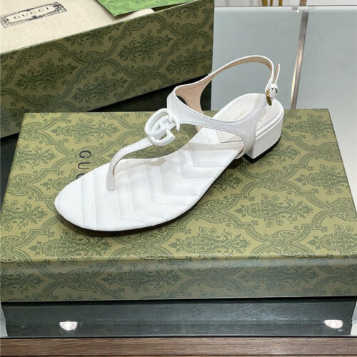 High Quality Luxury Gucci Classic GG Buckle Sandals – Style 71379 product detail