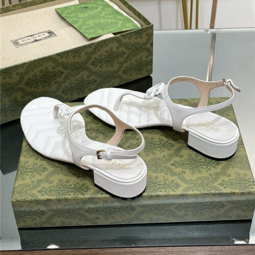 High Quality Luxury Gucci Classic GG Buckle Sandals – Style 71379 product detail