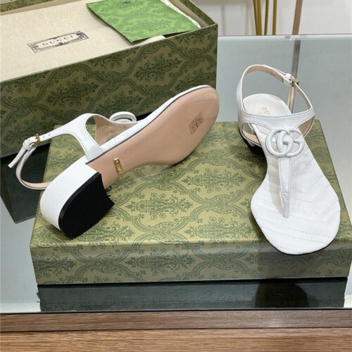 High Quality Luxury Gucci Classic GG Buckle Sandals – Style 71379 product detail