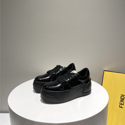 High Quality Luxury Fendi Platform Shoes In Best Quality Soft Patent Leather – Style 21715