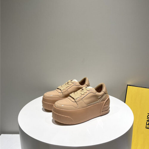 High Quality Luxury Fendi Platform Shoes In Best Quality Soft Patent Leather