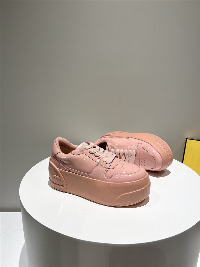 High Quality Luxury Fendi Platform Shoes In Best Quality Soft Patent Leather – Style 46003 product detail