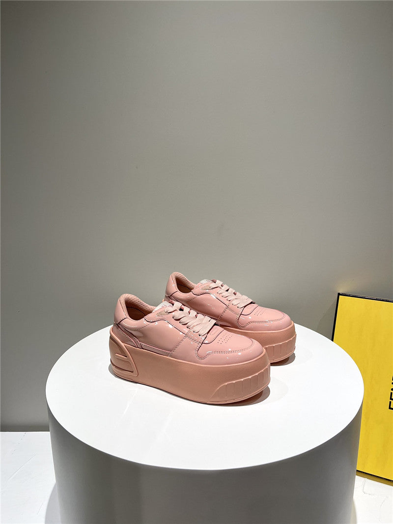 High Quality Luxury Fendi Platform Shoes In Best Quality Soft Patent Leather – Style 46003 product detail