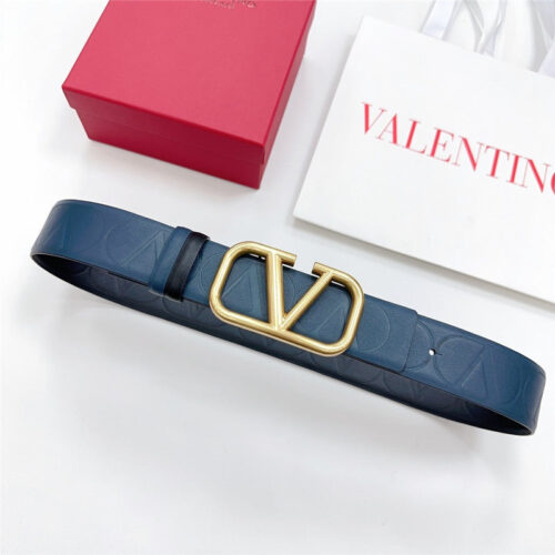 High Quality Luxury Valentino New Double-Sided Top Layer Cowhide Belt – Style 44919