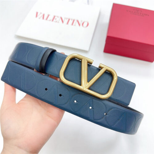 High Quality Luxury Valentino New Double-Sided Top Layer Cowhide Belt – Style 44919 alternate view