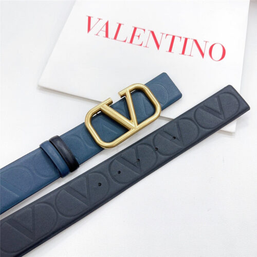 High Quality Luxury Valentino New Double-Sided Top Layer Cowhide Belt – Style 44919 product detail