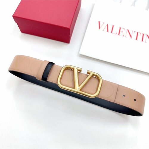 High Quality Luxury Valentino New Double-Sided Top Layer Cowhide Belt – Style 31654
