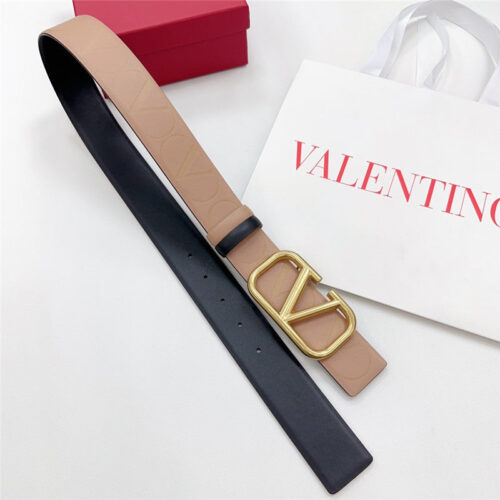 High Quality Luxury Valentino New Double-Sided Top Layer Cowhide Belt – Style 31654 product detail