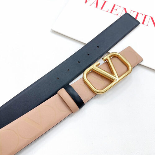 High Quality Luxury Valentino New Double-Sided Top Layer Cowhide Belt – Style 31654 product detail