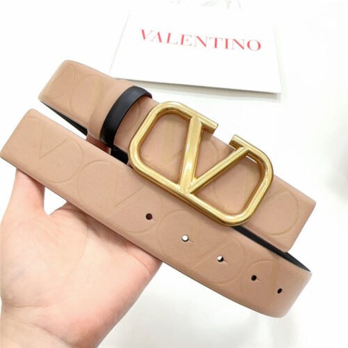 High Quality Luxury Valentino New Double-Sided Top Layer Cowhide Belt – Style 31654 alternate view