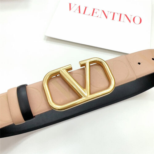 High Quality Luxury Valentino New Double-Sided Top Layer Cowhide Belt – Style 31654 product detail