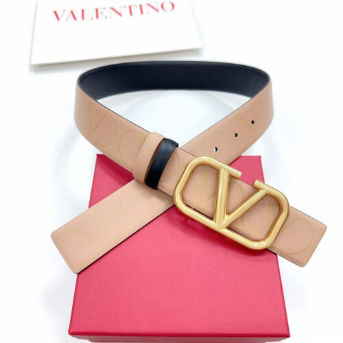 High Quality Luxury Valentino New Double-Sided Top Layer Cowhide Belt – Style 31654 product detail
