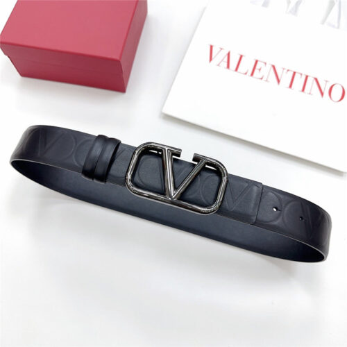 High Quality Luxury Valentino New Double-Sided Top Layer Cowhide Belt – Style 44901