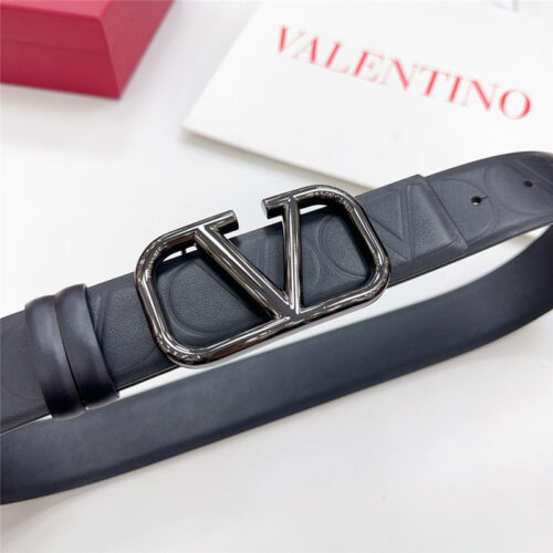 High Quality Luxury Valentino New Double-Sided Top Layer Cowhide Belt – Style 44901 product detail