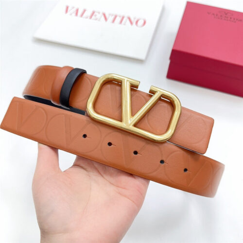 High Quality Luxury Valentino New Double-Sided Top Layer Cowhide Belt – Style 00582 alternate view