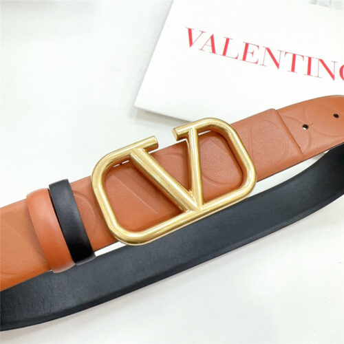 High Quality Luxury Valentino New Double-Sided Top Layer Cowhide Belt – Style 00582 product detail
