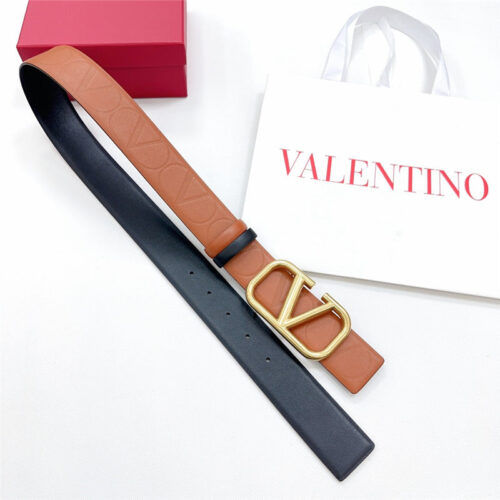 High Quality Luxury Valentino New Double-Sided Top Layer Cowhide Belt – Style 00582 product detail