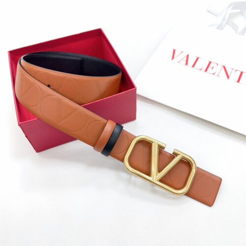 High Quality Luxury Valentino New Double-Sided Top Layer Cowhide Belt – Style 00582 product detail