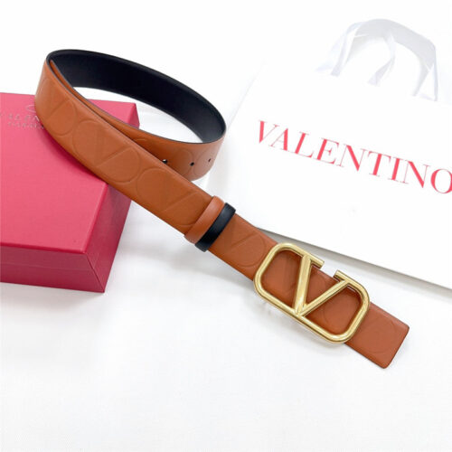High Quality Luxury Valentino New Double-Sided Top Layer Cowhide Belt – Style 00582 product detail