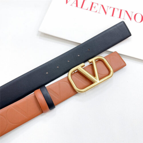 High Quality Luxury Valentino New Double-Sided Top Layer Cowhide Belt – Style 00582 product detail