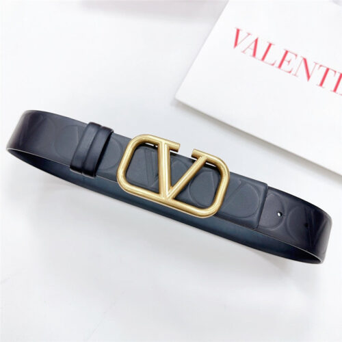 High Quality Luxury Valentino New Double-Sided Top Layer Cowhide Belt – Style 44885