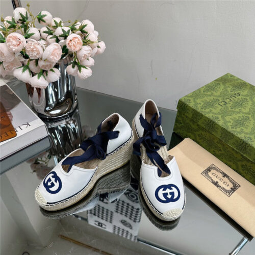 High Quality Luxury Gucci Wedge Fisherman Shoes – Style 08275 product detail