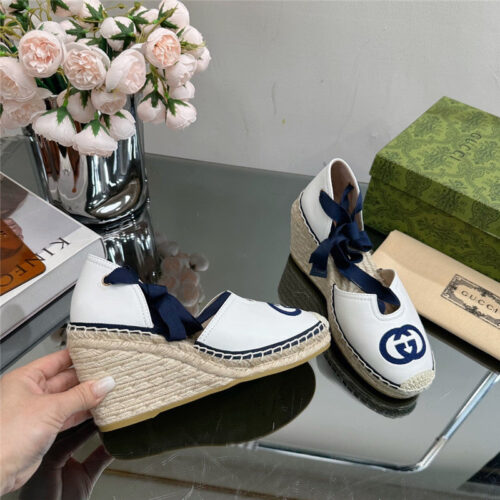 High Quality Luxury Gucci Wedge Fisherman Shoes – Style 08275 alternate view