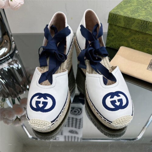 High Quality Luxury Gucci Wedge Fisherman Shoes – Style 08275 product detail