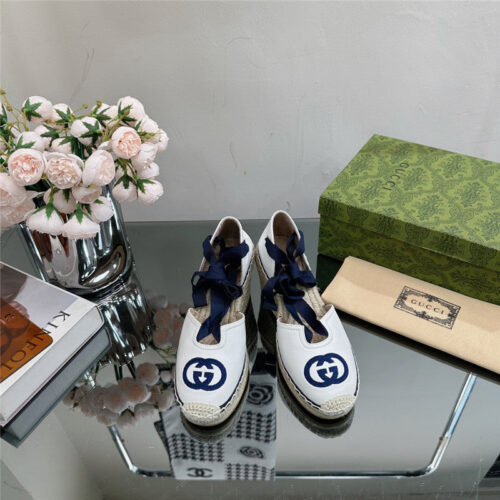 High Quality Luxury Gucci Wedge Fisherman Shoes – Style 08275 product detail