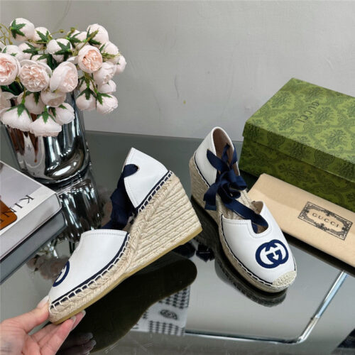 High Quality Luxury Gucci Wedge Fisherman Shoes – Style 08275 product detail