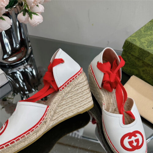 High Quality Luxury Gucci Wedge Fisherman Shoes – Style 75507 product detail