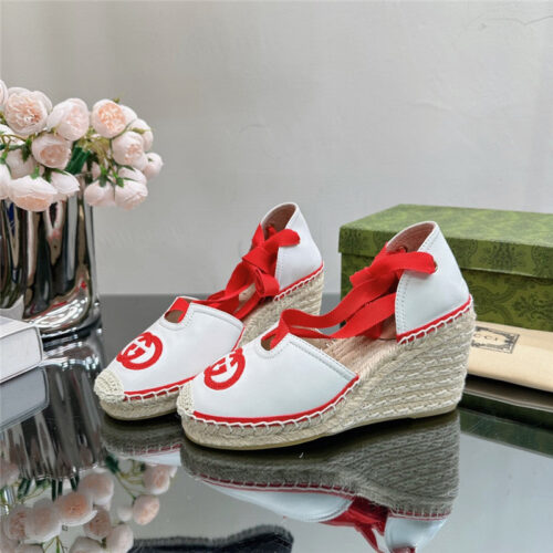 High Quality Luxury Gucci Wedge Fisherman Shoes – Style 75507 product detail