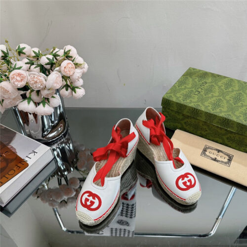 High Quality Luxury Gucci Wedge Fisherman Shoes – Style 75507 product detail