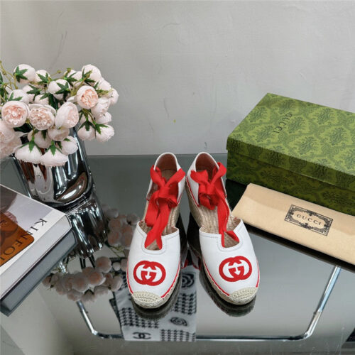 High Quality Luxury Gucci Wedge Fisherman Shoes – Style 75507 product detail