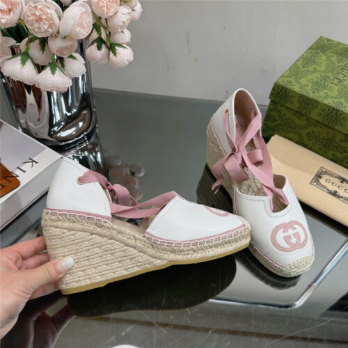 High Quality Luxury Gucci Wedge Fisherman Shoes – Style 42739 alternate view