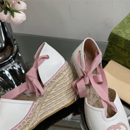 High Quality Luxury Gucci Wedge Fisherman Shoes – Style 42739 product detail