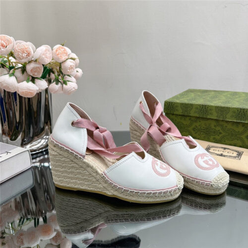 High Quality Luxury Gucci Wedge Fisherman Shoes – Style 42739