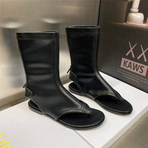 High Quality Luxury Dior New Spirit Clip Toe Casual Flat Elastic Female Sandals – Style 53158 alternate view