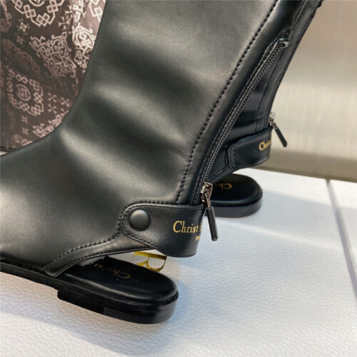 High Quality Luxury Dior New Spirit Clip Toe Casual Flat Elastic Female Sandals – Style 53158 product detail