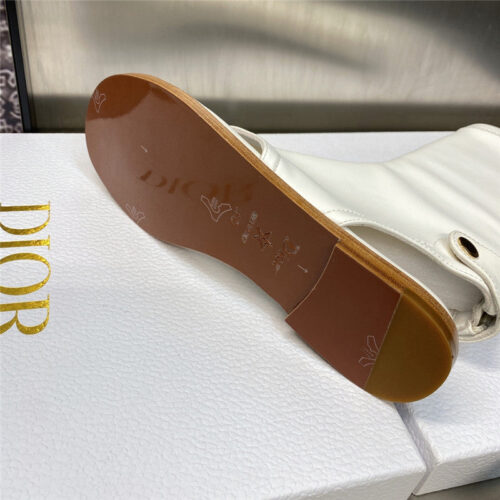 High Quality Luxury Dior New Spirit Clip Toe Casual Flat Elastic Female Sandals product detail