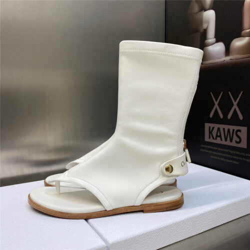 High Quality Luxury Dior New Spirit Clip Toe Casual Flat Elastic Female Sandals product detail