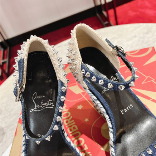High Quality Luxury Christian Louboutin Mafaldina Zeppa Wedge Sandals – Style 11796 product detail
