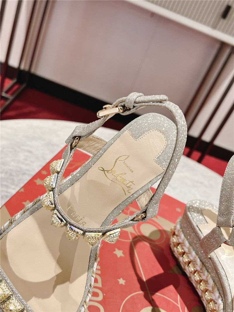 High Quality Luxury Christian Louboutin Wedge Sandals – Style 58548 product detail